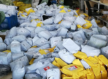 Cross-border e-commerce bag sorting